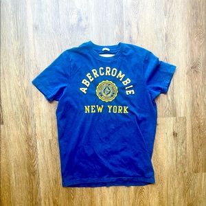 Men’s Abercrombie and Fitch Blue Muscle Tee Sz L